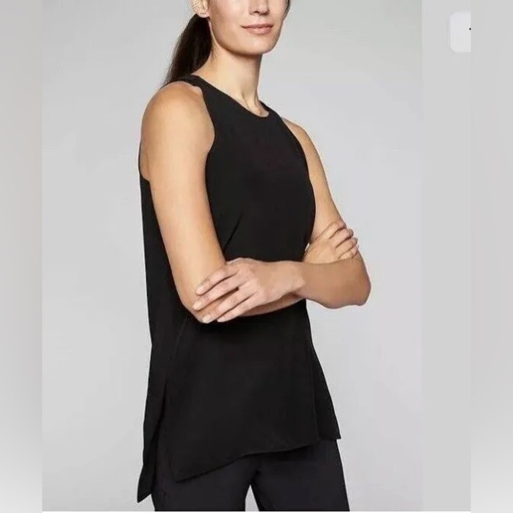 NEW with tags NWT Athleta CYA Silk Tank size CS Black